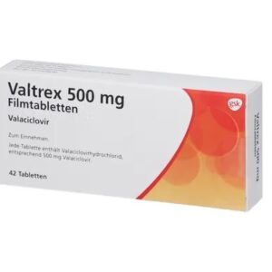 Валтрекс валацикловир Германия VALTREX 500 mg в упаковке 42 таблетки