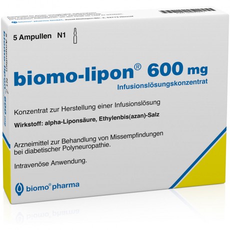 БИОМО ЛИПОН Германия BIOMO LIPON 600 мг 5 ампул
