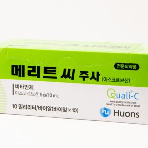 Витамин С аскорбиновая кислота Инъекционная кислота семян Мерритта Корея MERIT InJECTION 5г/10мл 10 флаконов