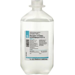 Натрия хлорид 0,9% раствор для инфузий 500 мл бутылка 1 шт